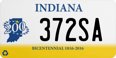 IN license plate 372SA