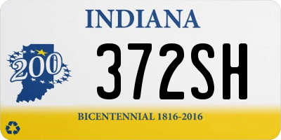 IN license plate 372SH