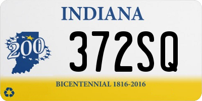 IN license plate 372SQ