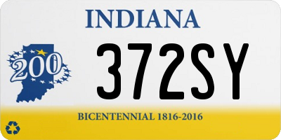 IN license plate 372SY