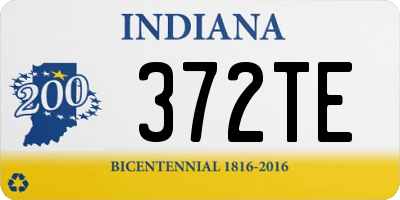 IN license plate 372TE