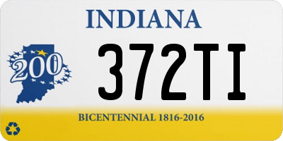 IN license plate 372TI