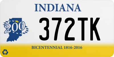 IN license plate 372TK