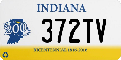 IN license plate 372TV