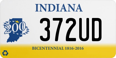 IN license plate 372UD