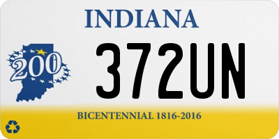 IN license plate 372UN