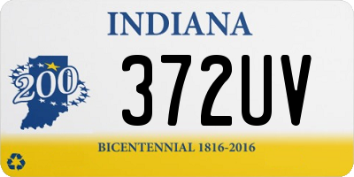 IN license plate 372UV