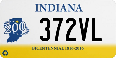 IN license plate 372VL