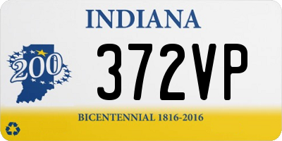 IN license plate 372VP