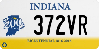 IN license plate 372VR