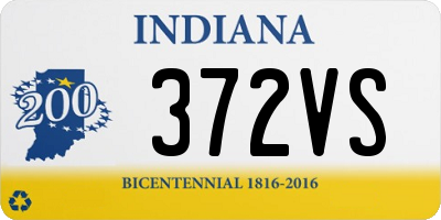IN license plate 372VS