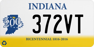 IN license plate 372VT