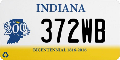 IN license plate 372WB