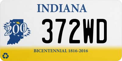 IN license plate 372WD