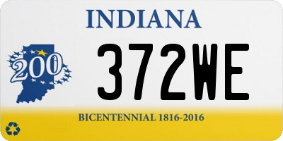 IN license plate 372WE