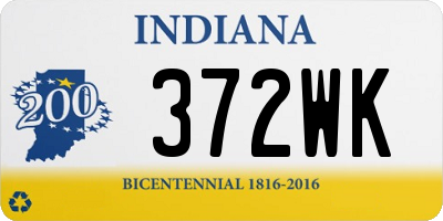 IN license plate 372WK