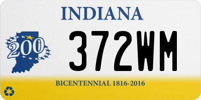 IN license plate 372WM