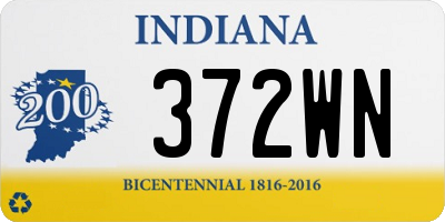 IN license plate 372WN