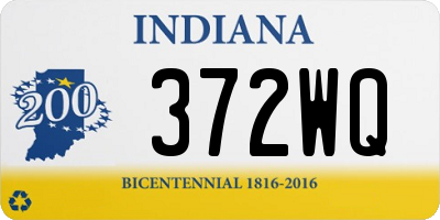 IN license plate 372WQ