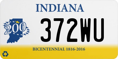 IN license plate 372WU