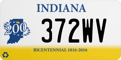 IN license plate 372WV