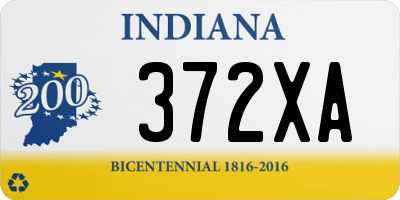 IN license plate 372XA