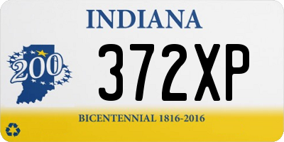 IN license plate 372XP