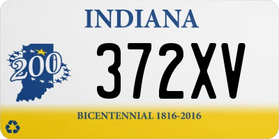 IN license plate 372XV