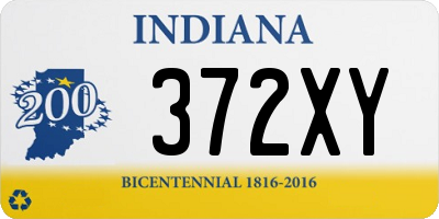 IN license plate 372XY