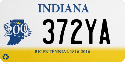 IN license plate 372YA
