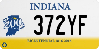 IN license plate 372YF