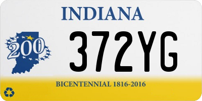 IN license plate 372YG