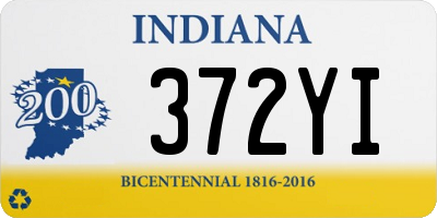 IN license plate 372YI