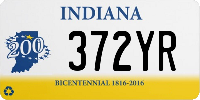 IN license plate 372YR