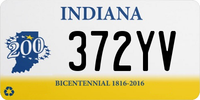 IN license plate 372YV