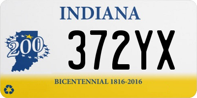 IN license plate 372YX