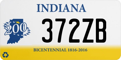 IN license plate 372ZB