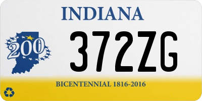 IN license plate 372ZG