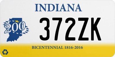 IN license plate 372ZK