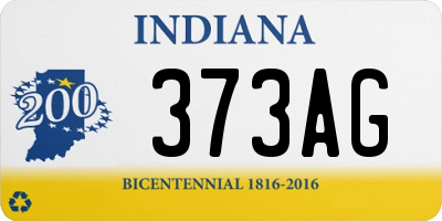 IN license plate 373AG