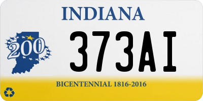 IN license plate 373AI