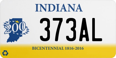 IN license plate 373AL