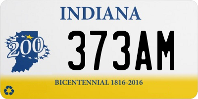 IN license plate 373AM