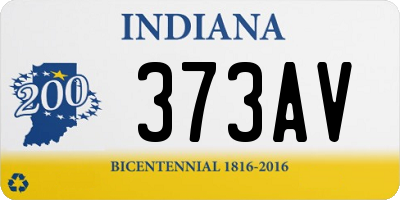 IN license plate 373AV