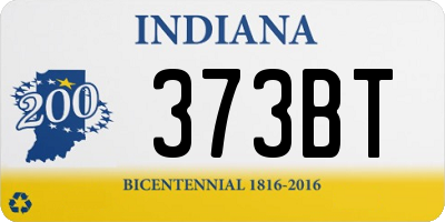 IN license plate 373BT