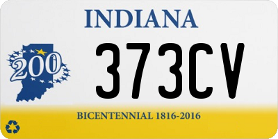 IN license plate 373CV