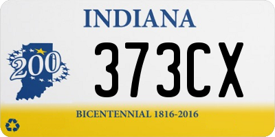 IN license plate 373CX