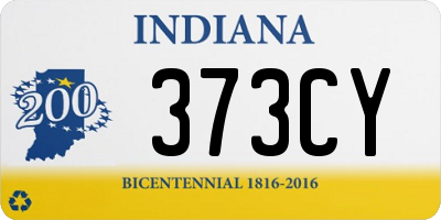 IN license plate 373CY