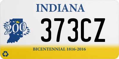 IN license plate 373CZ