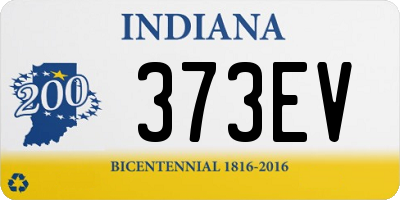 IN license plate 373EV